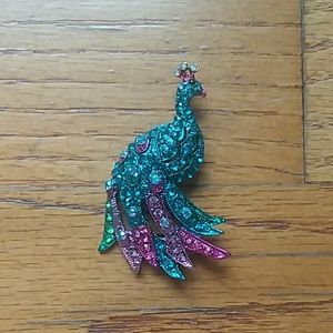 Peacock Brooch
